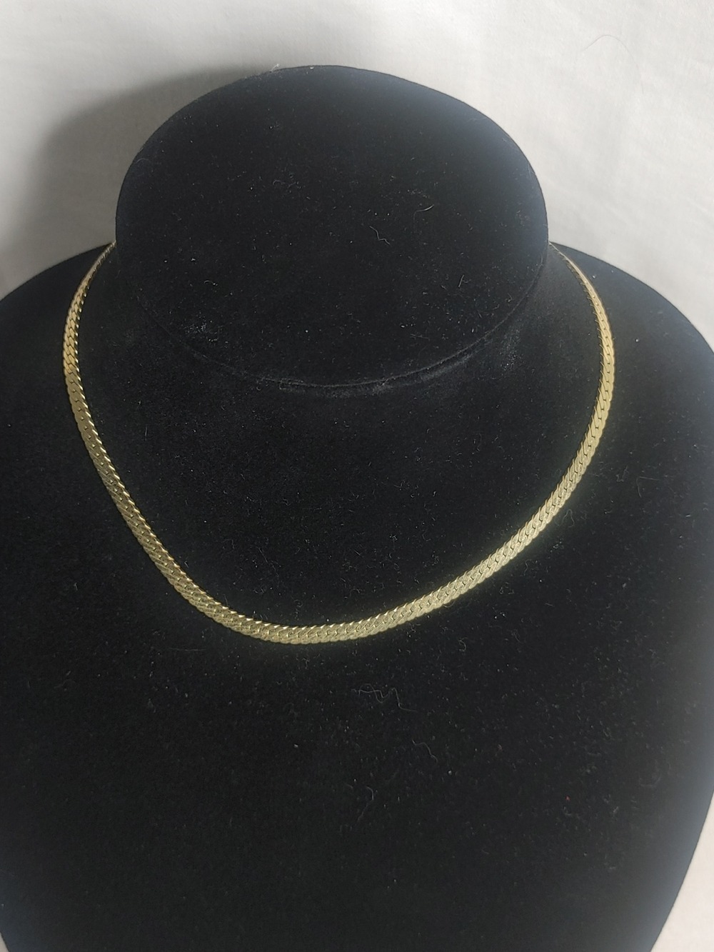 Trifari Gold-Tone Vintage 80s Braided Chain Necklace 15"